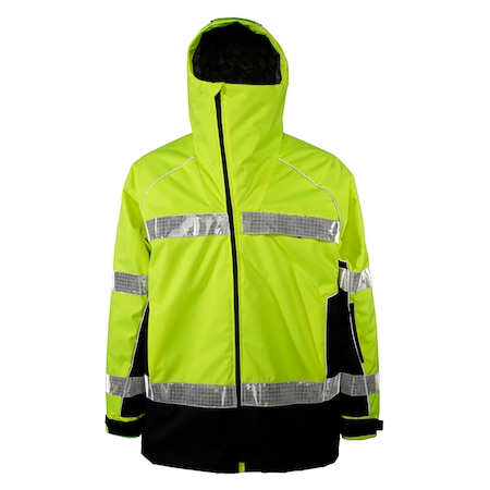 Kishigo M, Lime, Premium Brilliant Series 360 Parka JS152-M